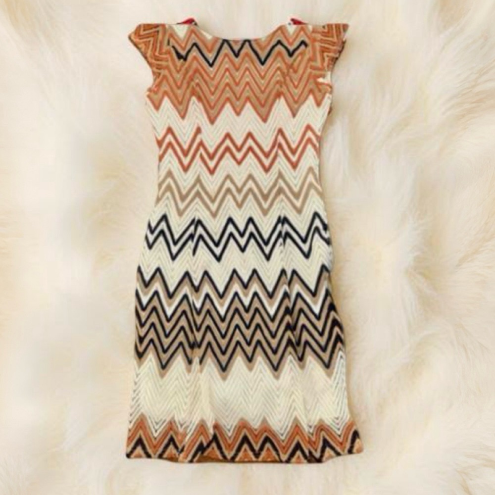 Zigzag Lined Chevron Chochet Multi Occasion Lace Office Chic Boho day night
